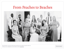 Tablet Screenshot of frompeachestobeaches.com